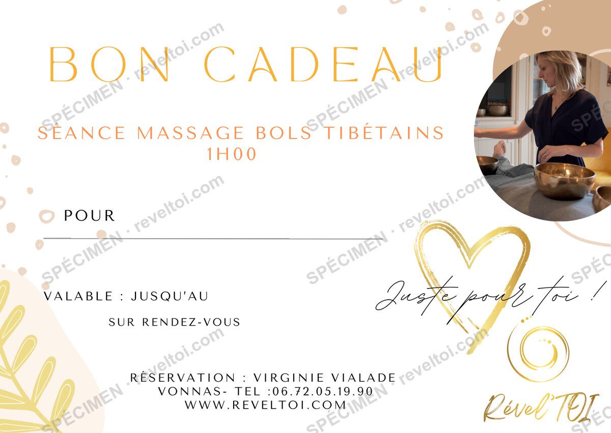 Exemple de carte cadeau Rével'Toi